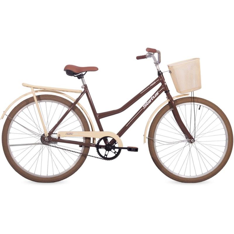 vintage an・an no.26 Bicicleta Aro 26 Ntz Urbana Retro Vintage Com Cesta Pet Cor Bege e